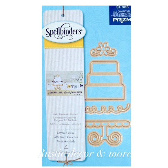 Fustella Spellbinders D-Lites Per Staccionata Ed Erba - Set 2 Pezzi Per Scrapbooking